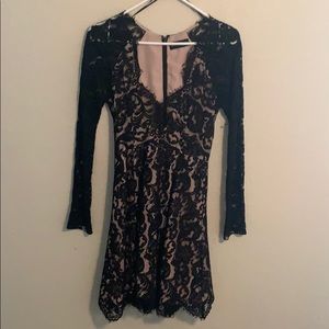 Black lace dress
